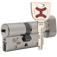 Циліндр CISA AP4 S 80T (40*40T) нікель матовий 5 ключів